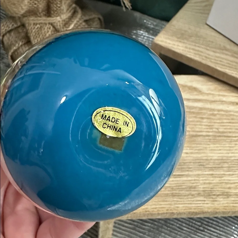 Crate & Barrel Ship-In-A-Bottle Glass Christmas Ornament Nautical